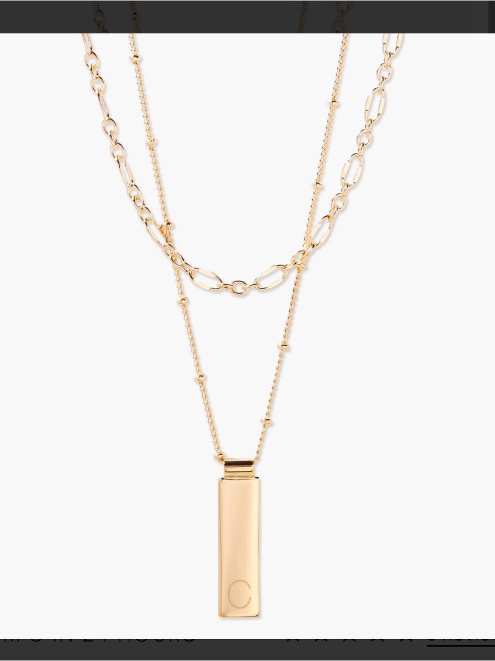 Gold necklace set from Brook and York